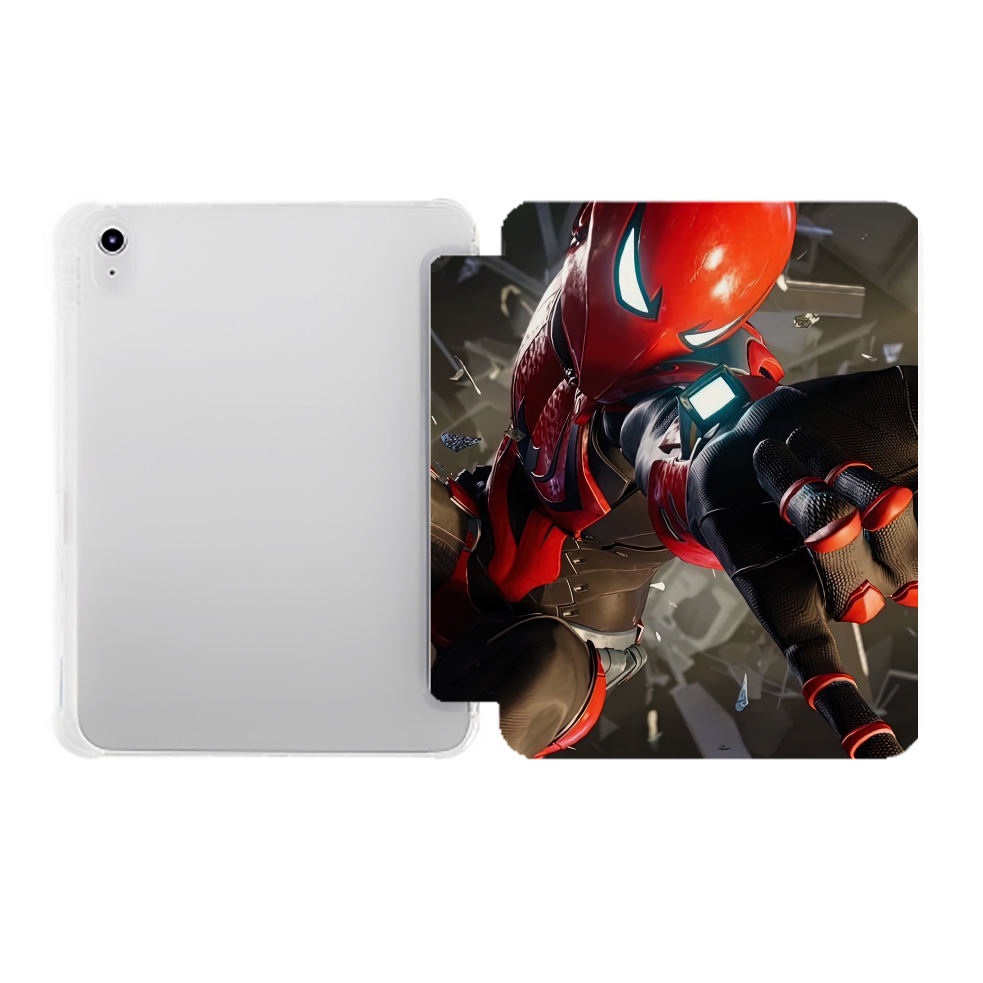 （画像用） Spider Man スパイダーマン IPad ケース ペン収納付き 三つ折りスタンド PUレザー×シリコン 対応機種9.5/10.5/10.9インチ